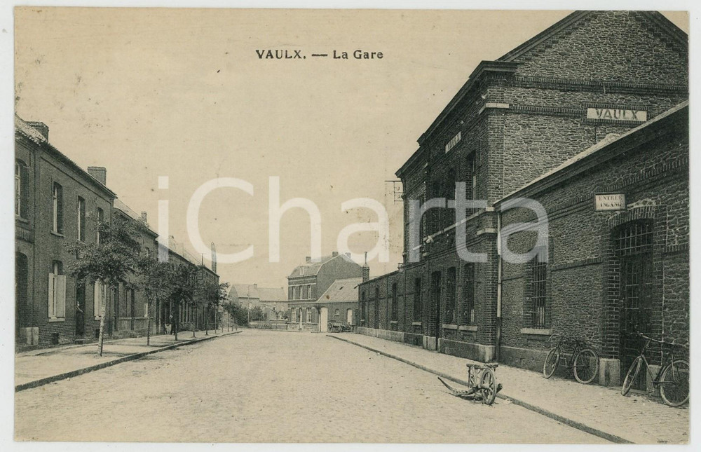 1921 VAULX - BELGIQUE La Gare - Carte postale FP VG  Cartolina postale d'epoca, viaggiata.CONDIZIONI: FAIRFORMATO: FP    originale e autentica 1