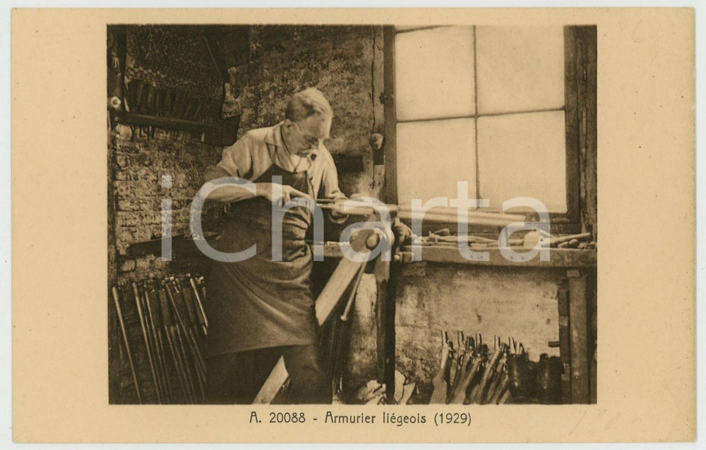 1960 ca LIÈGE - BELGIQUE Armurier liégeois (1929) Carte postale FP NV  Cartolina postale d'epoca, non viaggiata.EDITORE: Musée de la Vie Wallonne, LiègeCONDIZIONI: GFORMATO: FP    originale e autentica 1