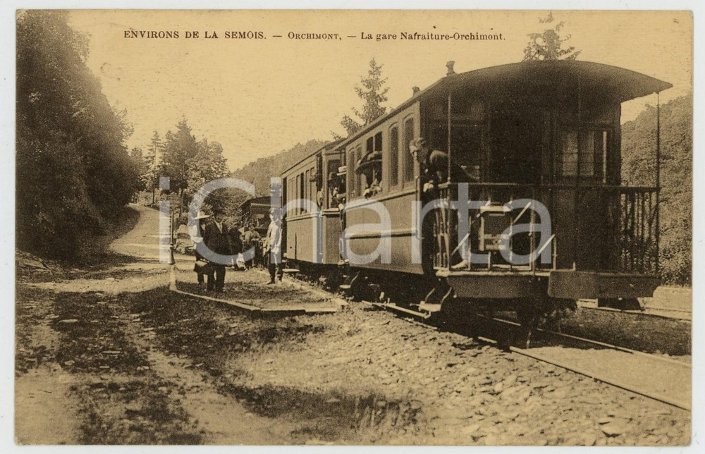 1923 BELGIQUE Environs de la Semois - Gare NAFRAITURE - ORCHIMONT Carte postale  Cartolina postale d'epoca, viaggiata.CONDIZIONI: GFORMATO: FP    originale e autentica 1