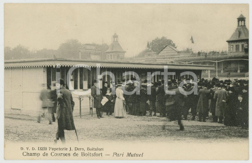 1910 ca BELGIQUE Champ de Courses de BOITSFORT - Pari Mutuel - Carte postale Cartolina postale d'epoca, non viaggiata. GOOD/buono  Formato: 14x9 cm originale e autentica 1