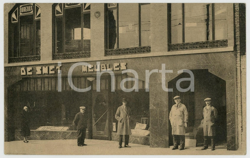 1920 ca SCHAERBEEK Grands Magasins de Meubles C. DE SMET Carte postale FP NV  Cartolina postale d'epoca, non viaggiata.CONDIZIONI: FAIR (smussature agli angoli)FORMATO: FP    originale e autentica 1