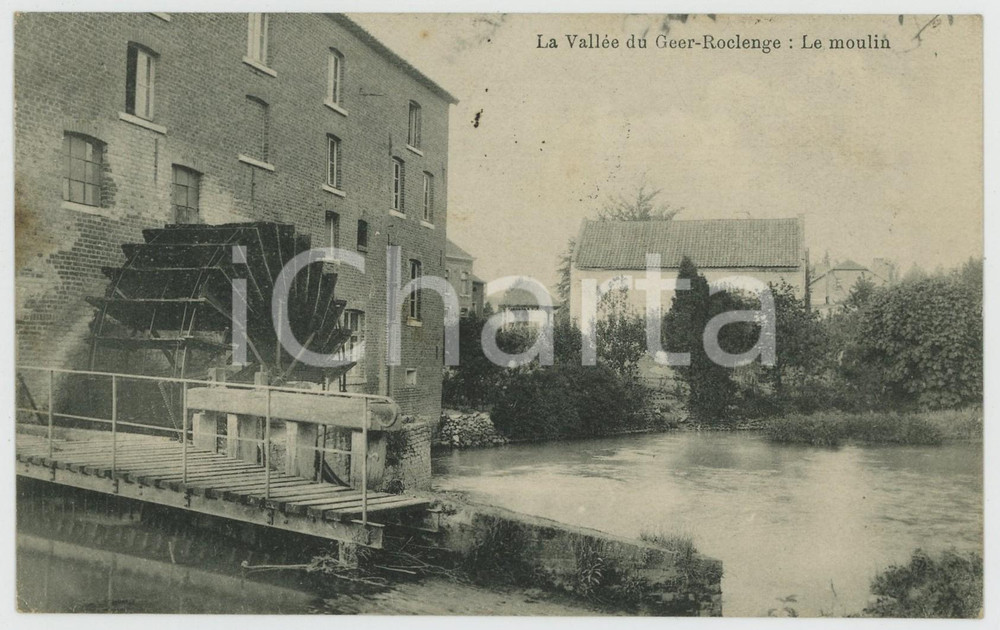 1912 BELGIQUE La Vallée du GEER-ROCLENGE Le moulin - Carte postale FP VG  Cartolina postale d'epoca, viaggiata.CONDIZIONI: FAIRFORMATO: FP    originale e autentica 1