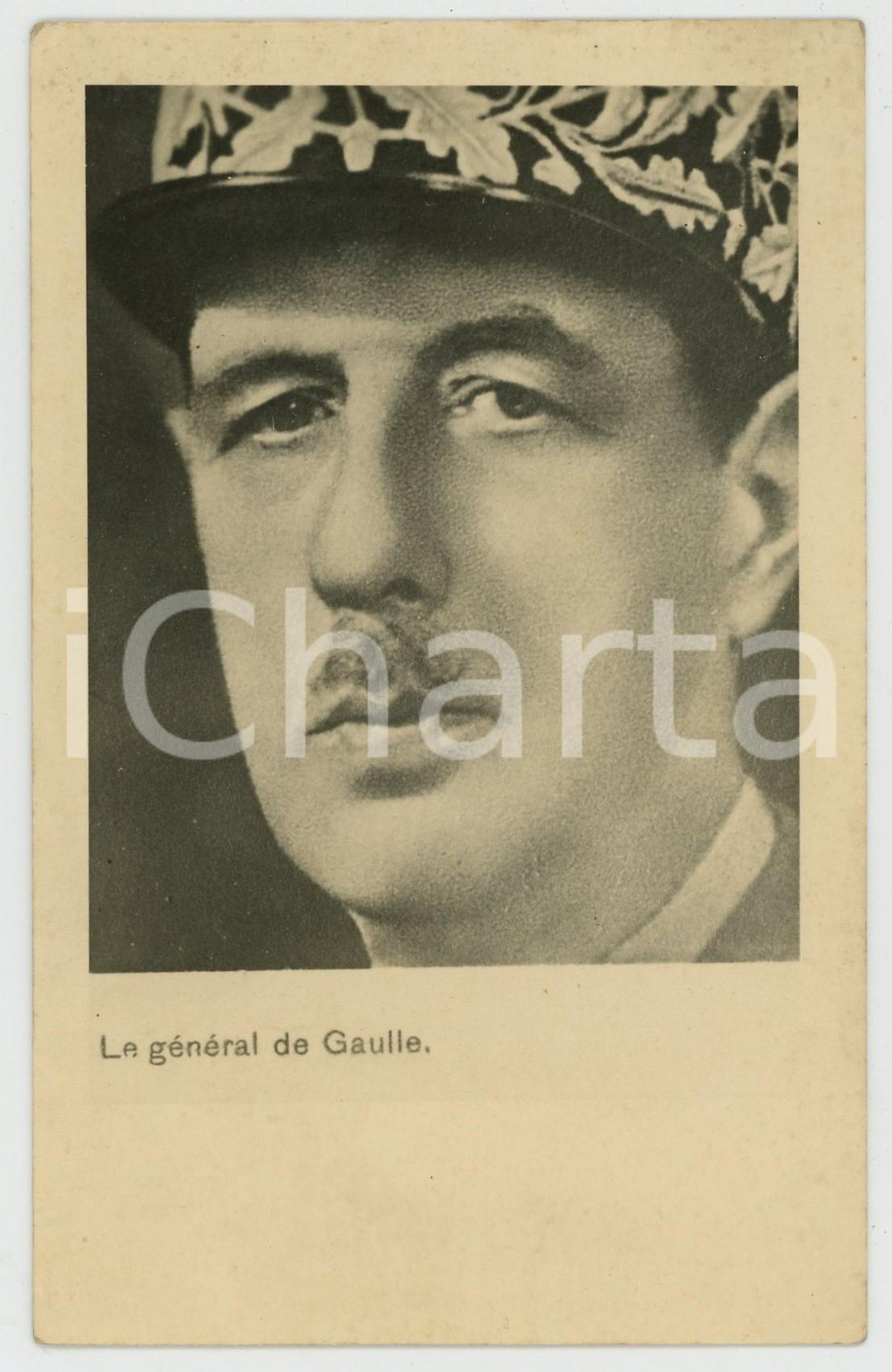 1940 ca FRANCE Général Charles DE GAULLE - Carte postale FP NV  Cartolina postale d'epoca, non viaggiata. FAIR/discreto Lievi smussature agli angoli Formato: FP originale e autentica 1