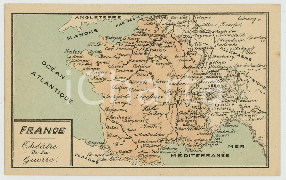 1915 ca WW1 - FRANCE Theatre de la Guerre - Carte postale ILLUSTRÉE FP NV  Cartolina postale d'epoca, non viaggiata. FAIR/discreto Lievi smussature agli angoli Formato: FP originale e autentica 1