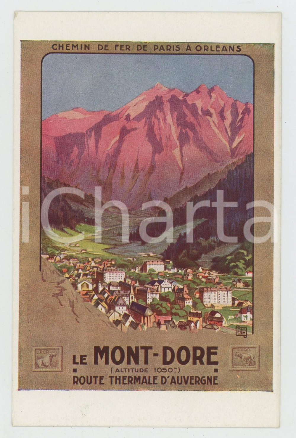 1910 ca CHEMIN DE FER DE PARIS À ORLÉANS Mont-Dore AUVERGNE Postcard FP NV  Cartolina d'epoca, non viaggiata. FAIR/discreto Lievi smussature agli angoli Formato: FP originale e autentica 1