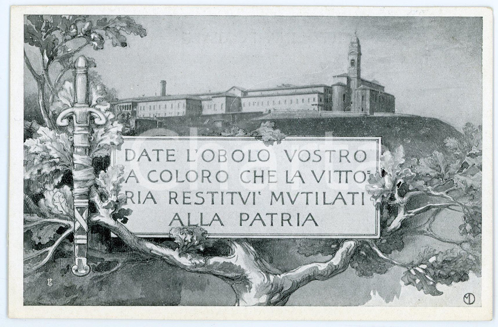 1920 ca WW1 - PRO MUTILATI Cartolina ILLUSTRATA FP NV  Cartolina d'epoca, non viaggiata.CONDIZIONI: FAIR FORMATO: FP    originale e autentica 1