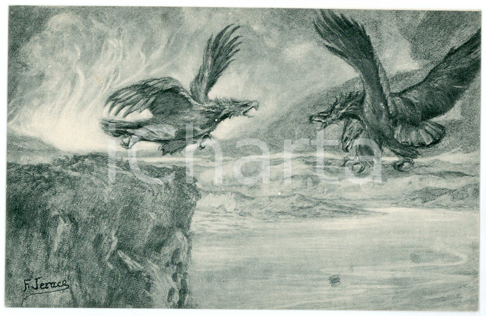 1915 WW1 - CATANZARO Comitato per la Guerra - Ill. Francesco JERACE Cartolina  Cartolina d'epoca, non viaggiata.CONDIZIONI: GOODFORMATO: FP    originale e autentica 1