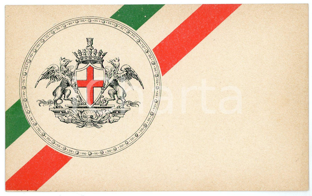1915 PRO PATRIA GENOVA Cartolina augurale a Vittorio Emanuele III - FP NV  Cartolina d'epoca, non viaggiata.CONDIZIONI: FAIRFORMATO: FP    originale e autentica 1