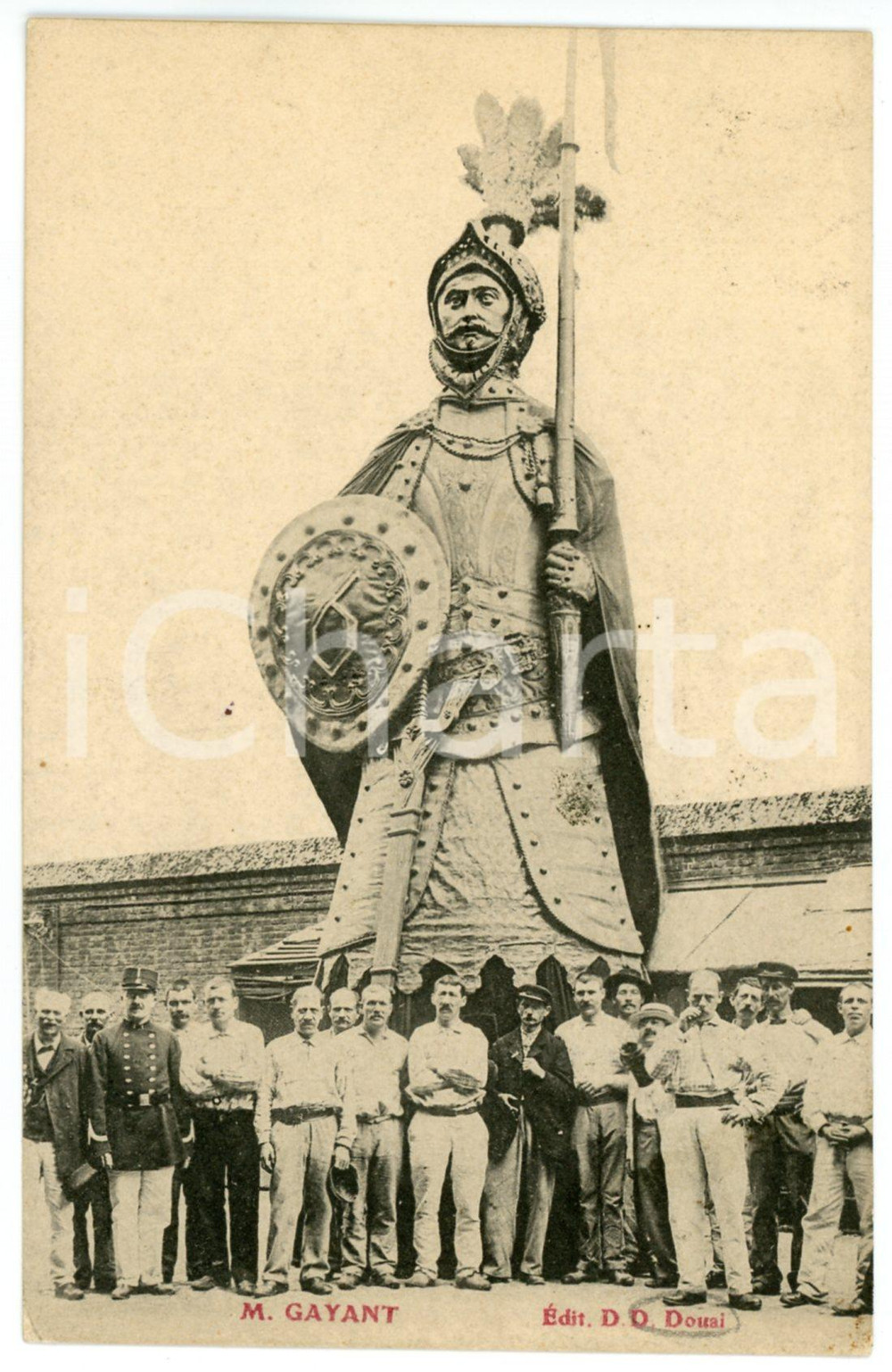 1907 DOUAI - GEANTS - GAYANT FESTIVAL - M. Gayant - Carte postale Cartolina postale d'epoca, viaggiata FAIR/discreto Lievi smussature agli angoli Formato: FP originale e autentica 1