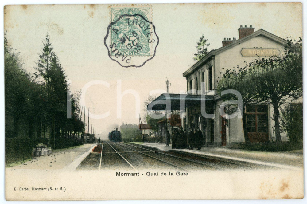 1905 MORMANT - FRANCE Quai de la Gare - Carte postale FP VG  Cartolina postale d'epoca, viaggiata. FAIR/discreto Lievi smussature agli angoli, bruniture Formato: FP originale e autentica 1