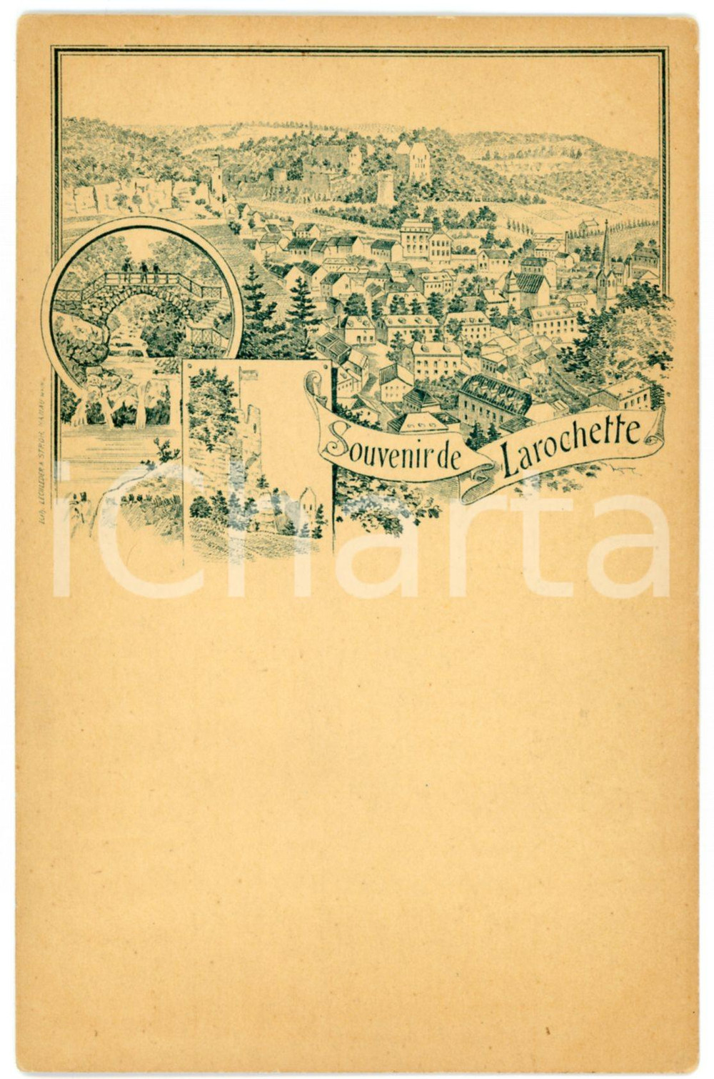 1890 ca LAROCHETTE - LUXEMBOURG Carte postale ILLUSTRÉE FP NV  Cartolina postale d'epoca, non viaggiata.CONDIZIONI: FAIRFORMATO: FP    originale e autentica 1
