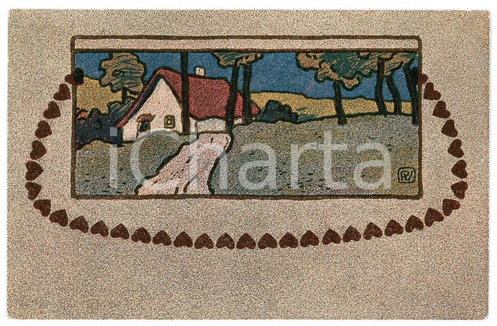 1906 ENGLAND - Countryside - A cottage - Illustrated postcard  Cartolina postale d'epoca, non viaggiata. GOOD/buono  Formato: 14x9 cm originale e autentica 1