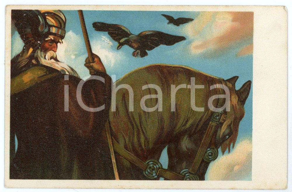 1910 ca GERMANY - HISTORY - A knight - Illustrated old postcard  Cartolina postale d'epoca, scritta e affrancata, non viaggiata. GOOD/buono  Formato: 14x9 cm originale e autentica 1