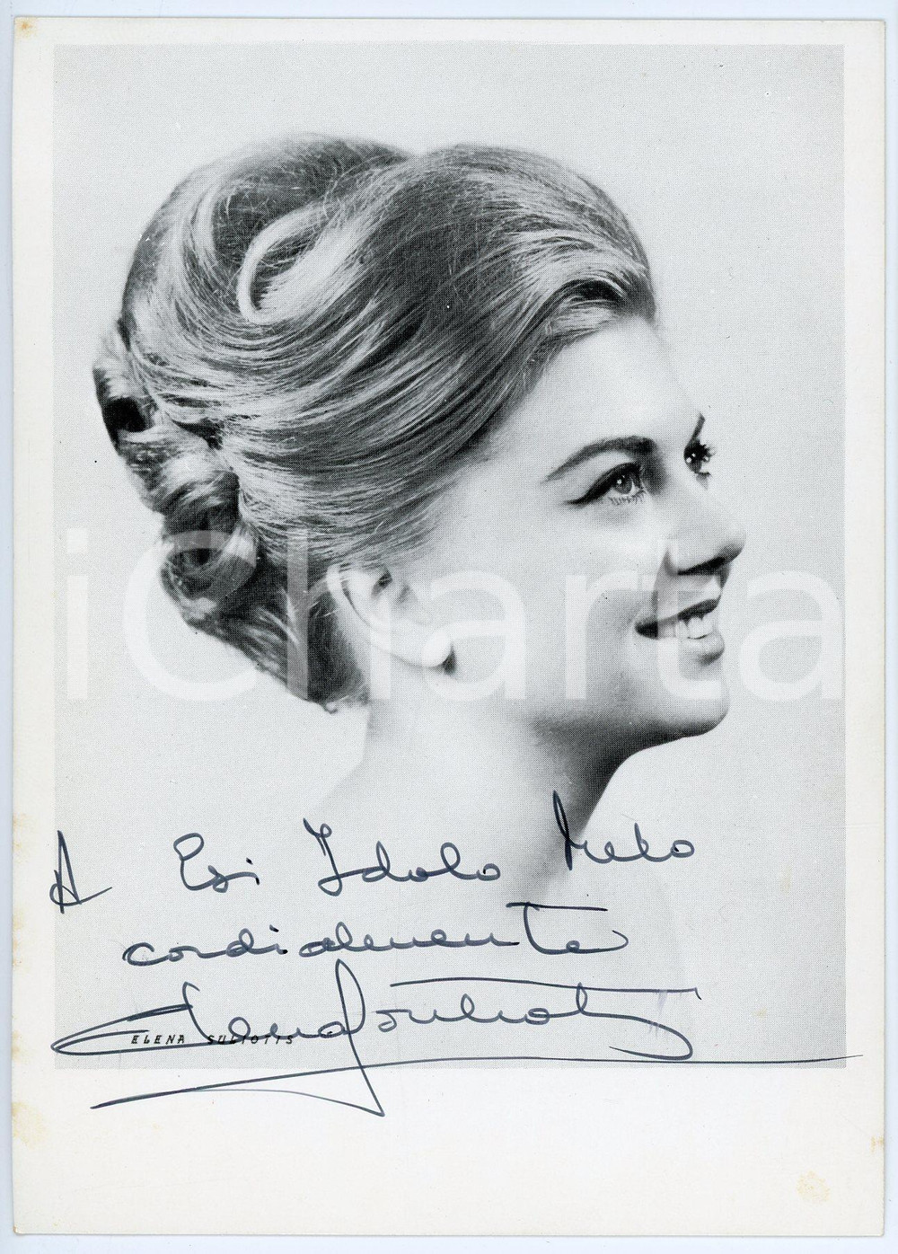 1966 LIRICA Elena SULIOTIS soprano - Foto con AUTOGRAFO 10x15 cm Fotografia d'epoca, con autografo. CONDIZIONI: GFORMATO: 10x15 cm     originale e autentica 1