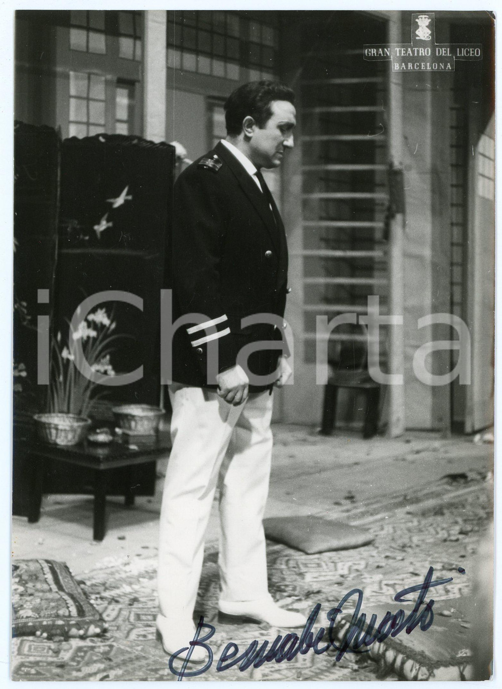 1966 BARCELONA Gran Teatro del Liceo - Bernabé MARTI tenor - AUTOGRAPHED Photo Fotografia d'epoca, con autografo. CONDIZIONI: GFORMATO: 13x18 cm     originale e autentica 1