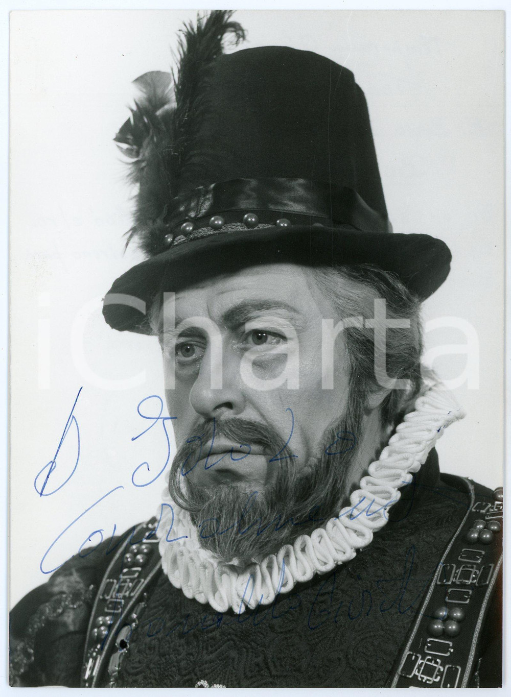 1970 LIRICA Basso Bonaldo GIAIOTTI  - Foto con AUTOGRAFO 13x18 cm Fotografia d'epoca, con autografo. CONDIZIONI: F (rigature superficiali)FORMATO: 13x18 cm    originale e autentica 1