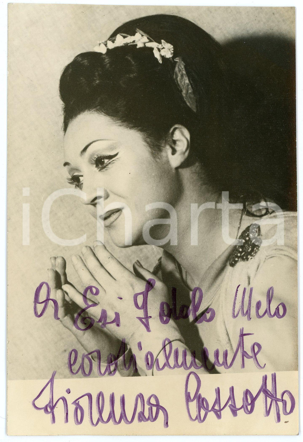 1969 LIRICA Soprano Fiorenza COSSOTTO - Foto con AUTOGRAFO 12x18 cm Fotografia d'epoca, con autografo. CONDIZIONI: GFORMATO: 12x18 cm    originale e autentica 1