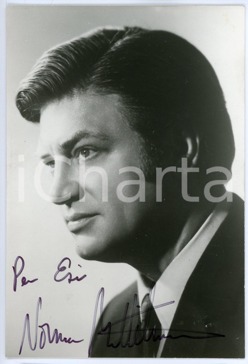 1971 LIRICA Baritono Norman MITTELMANN - Foto con AUTOGRAFO 10x15 cm Fotografia d'epoca, con autografo. CONDIZIONI: GFORMATO: 10x15 cm     originale e autentica 1