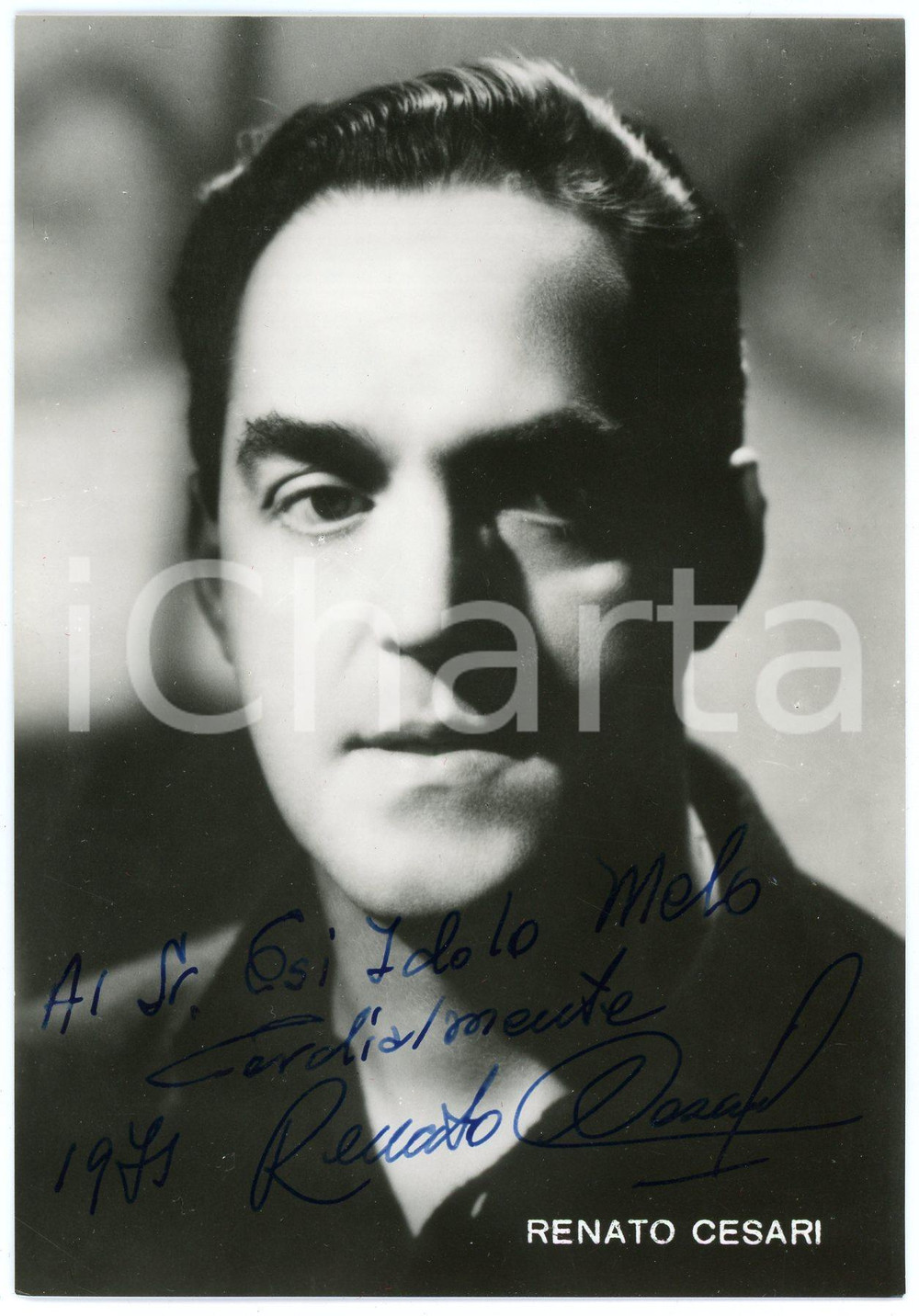 1971 LIRICA Baritono Renato CESARI - Ritratto - Foto AUTOGRAFO 11x15 cm Fotografia d'epoca, con autografo. CONDIZIONI: GFORMATO: 11x15 cm    originale e autentica 1