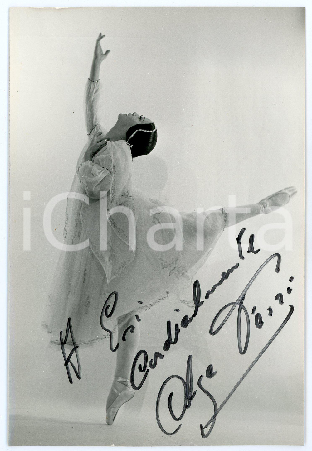 1953 BUENOS AIRES - CLASSICAL BALLET - Olga Ehtel FERRI dancer AUTOGRAPHED photo Fotografia d'epoca, con autografo. CONDIZIONI: GFORMATO:  12x18 cm     originale e autentica 1