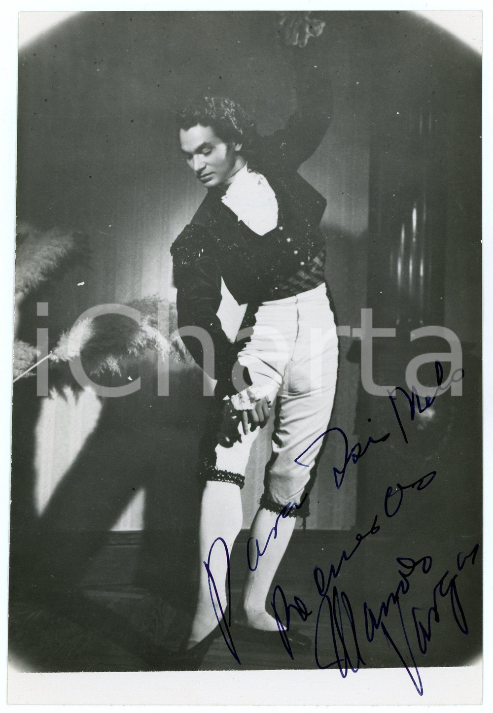 1953 BUENOS AIRES Manolo VARGAS flamenco dancer - AUTOGRAPHED photo Fotografia d'epoca, con autografo. CONDIZIONI: GFORMATO:  12x18 cm     originale e autentica 1
