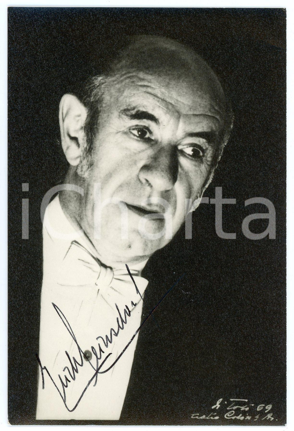 1969 BUENOS AIRES Teatro Colón - Eric LEINSDORF conductor - SIGNED photo Fotografia d'epoca, con autografo.CONDIZIONI: GFORMATO: 10x15 cm     originale e autentica 1