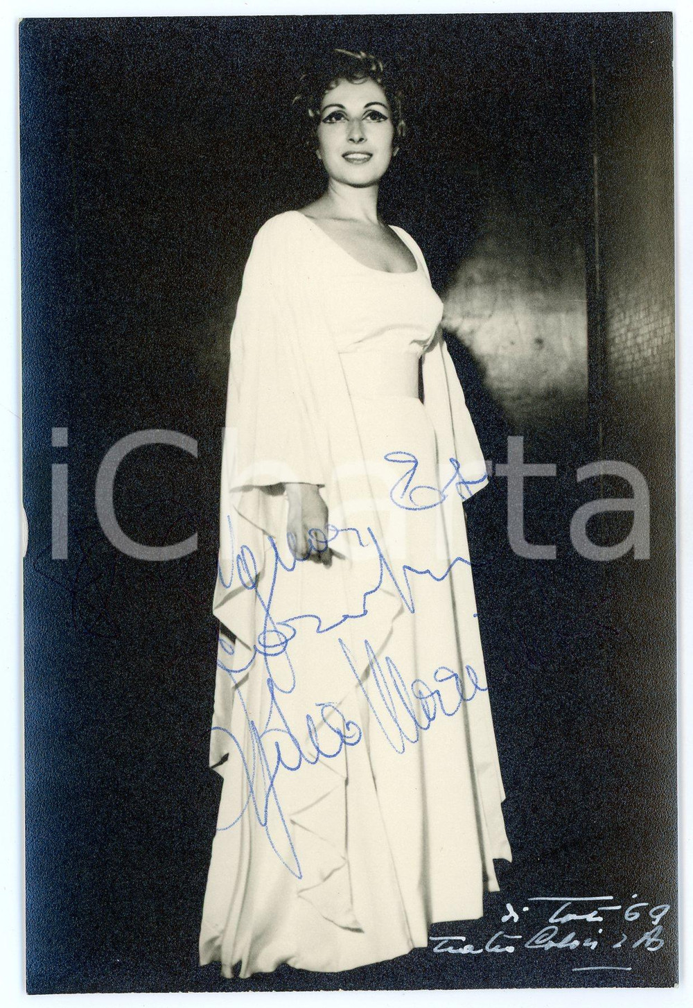 1969 BUENOS AIRES Teatro Colón - Soprano Lydia MARIMPIETRI "Medea" SIGNED photo Fotografia d'epoca, con autografo.CONDIZIONI: GFORMATO: 10x15 cm     originale e autentica 1