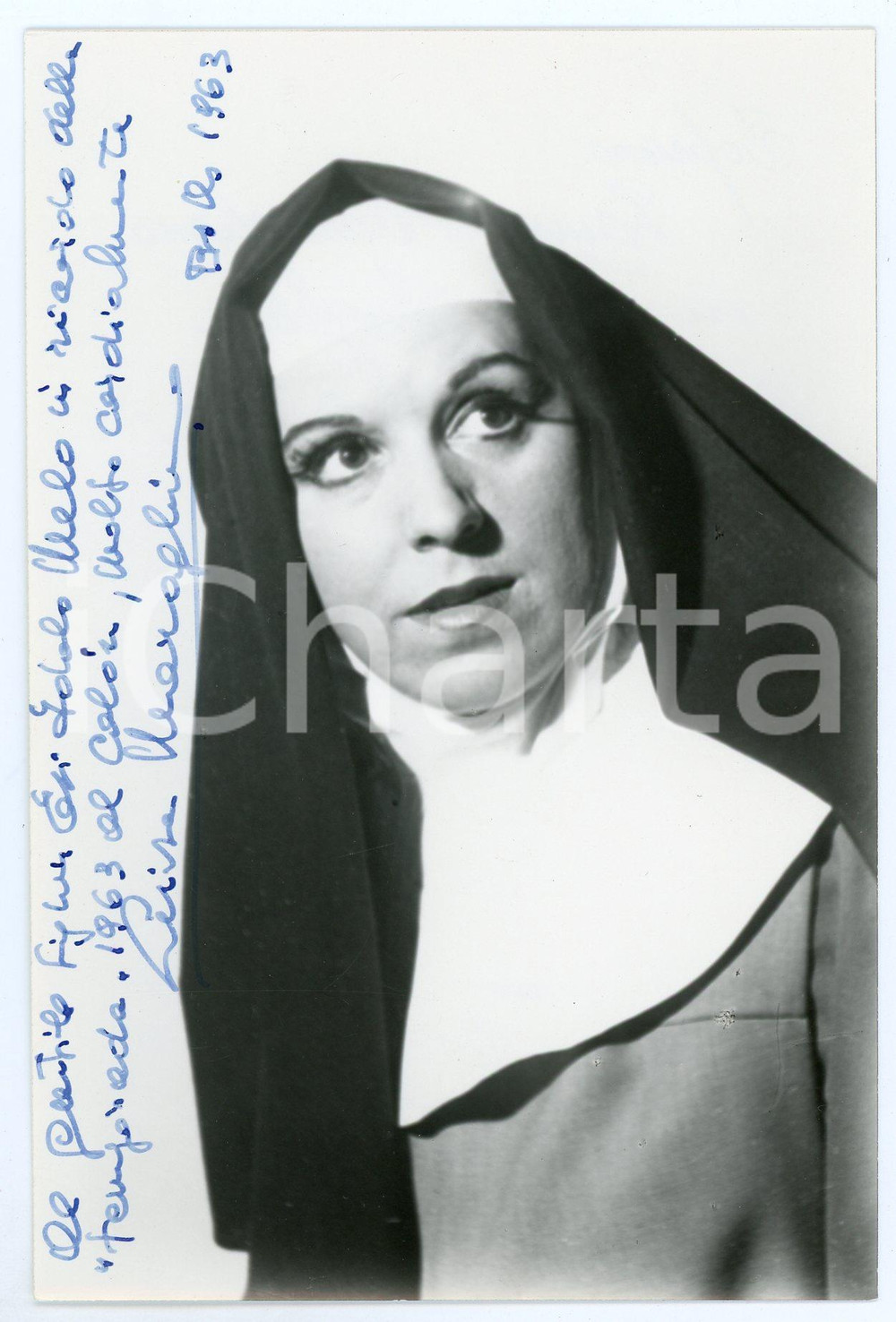 1963 Soprano Luisa MARAGLIANO in "Suor Angelica" - Foto con AUTOGRAFO Fotografia d'epoca,  con autografo. CONDIZIONI: GFORMATO: 10x15 cm     originale e autentica 1