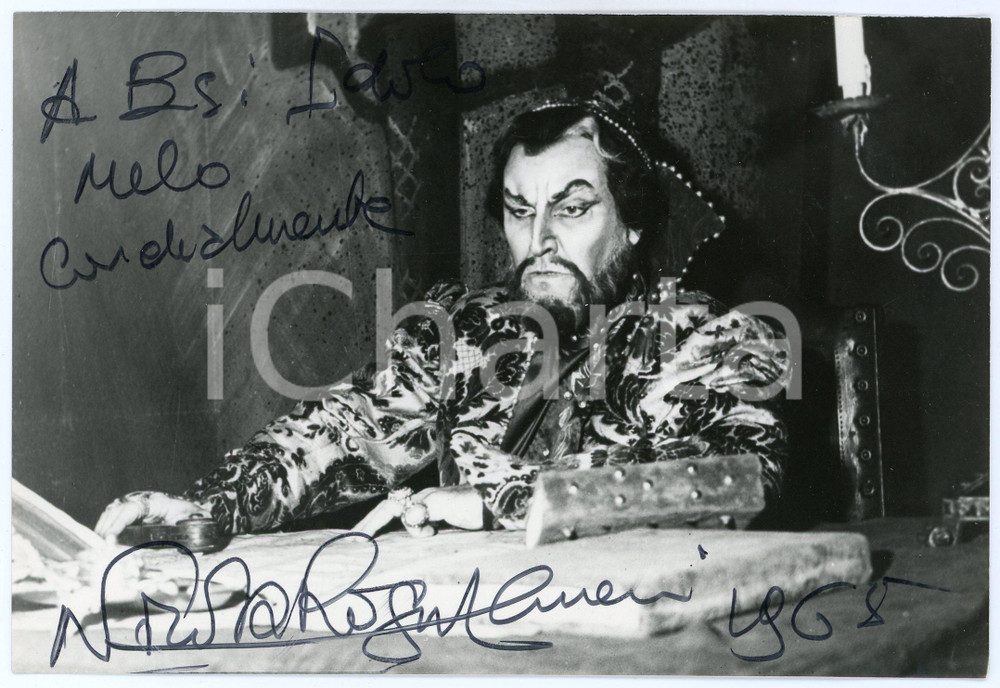 1968 Basso Nicola ROSSI-LEMENI "Boris Godunov" - Foto con AUTOGRAFO 18x12 cm Fotografia d'epoca, con autografo. CONDIZIONI: GFORMATO: 18x12 cm     originale e autentica 1