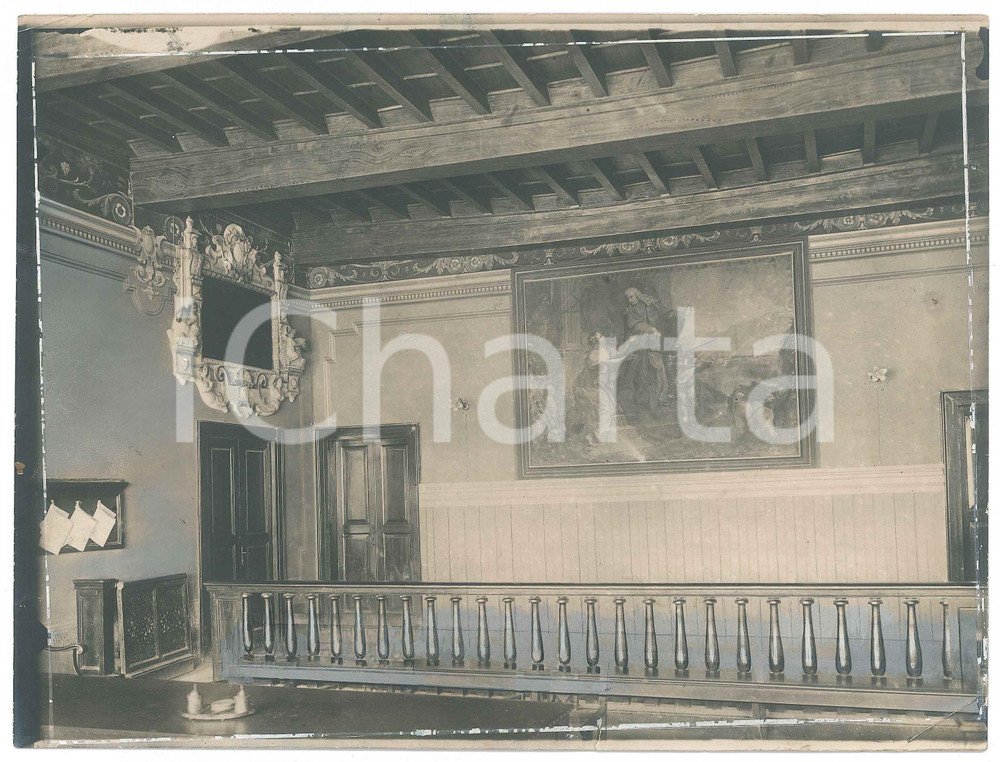 1925 ca VENEZIA - Interno di palazzo storico - Foto 23x17 cm  Fotografia d'epoca, su carta sottile. POOR/danneggiato piegature angolari; ritocchi evidenti; residui di correttore bianco Formato: 23x17 cm originale e autentica 1