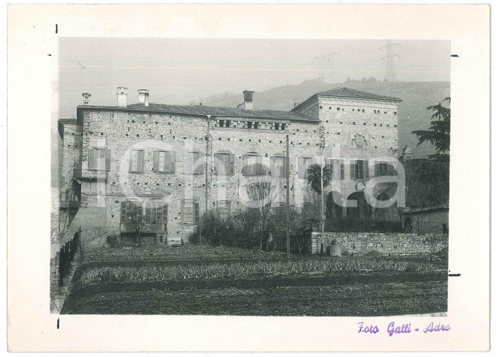 1950 ca ADRO (BS) - Palazzo BARGNANI DANDOLO - Foto 18x13 cm  Fotografia originale d'epoca. FAIR/discreto graffio; tracce marginali di inchiostro Formato: 18x13 cm originale e autentica 1