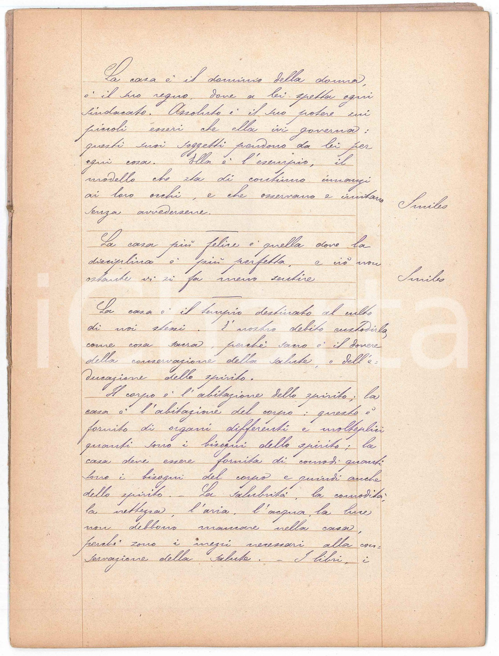 1910 ca MILANO Silvio TAMBURINI Aforismi miscellanei - Quaderno nÂ° 7  Interessante quaderno, interamente manoscritto, contenente aforismi vari.PAGINE: 20 FAIR/discreto strappo lungo la piegatura in copertina Formato: 18x24 cm originale e autentica 1