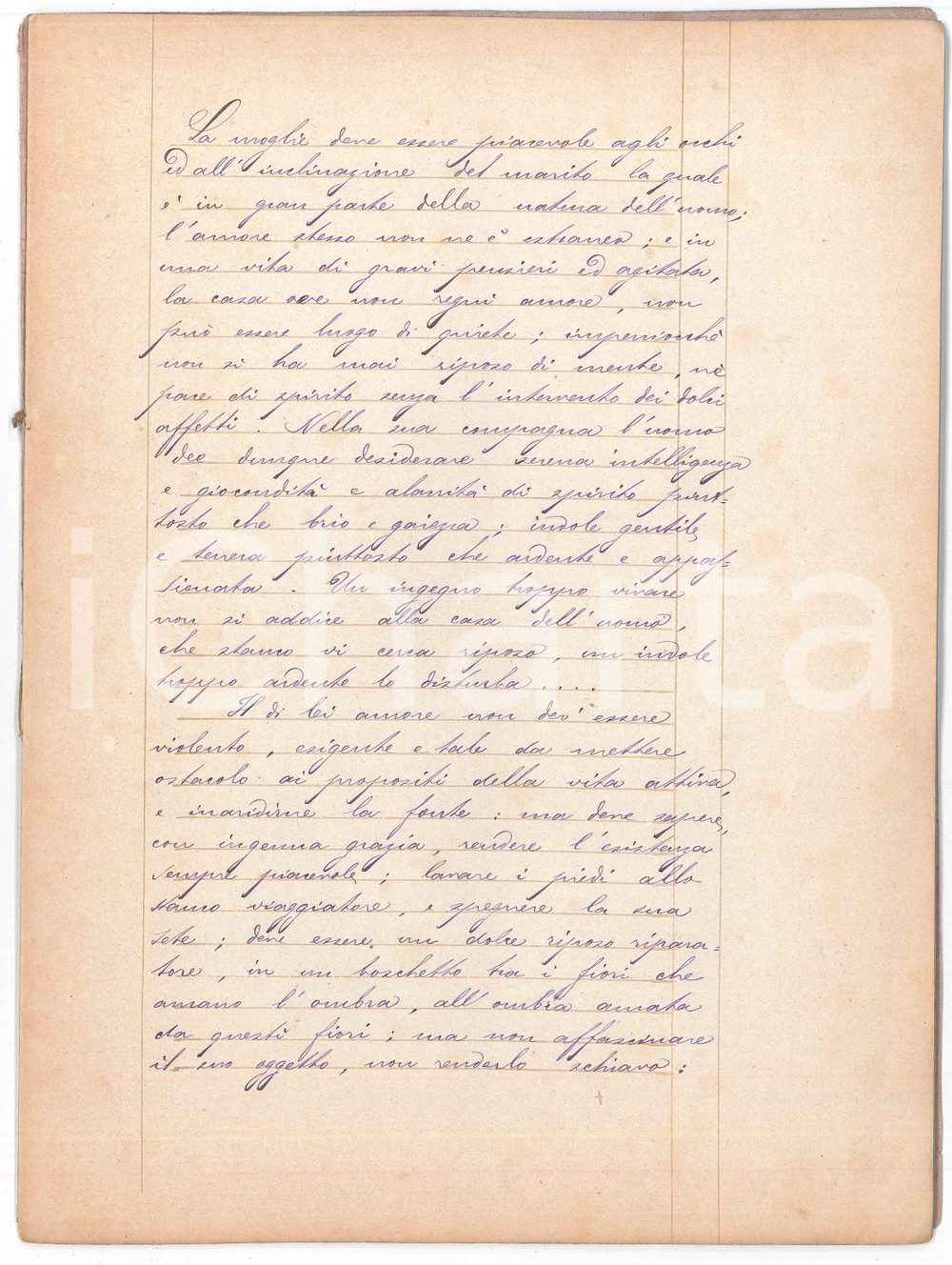 1910 ca MILANO Silvio TAMBURINI Aforismi miscellanei - Quaderno n° 8  Interessante quaderno, interamente manoscritto, contenente aforismi vari e brani interi su temi morali.PAGINE: 20 FAIR/discreto strappo lungo la piegatura in copertina, con gualcitura marginale Formato: 18x24 cm originale e autentica 1