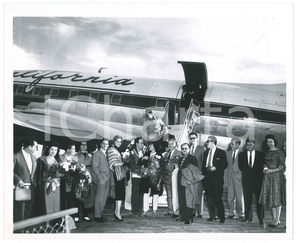 1958 MEXICO CITY Silvana PAMPANINI al Festival del Cinema - Foto 25x20 cm (3)  Fotografia d'epoca. FAIR/discreto Lievi smussature agli angoli Formato: 25x20 originale e autentica 1