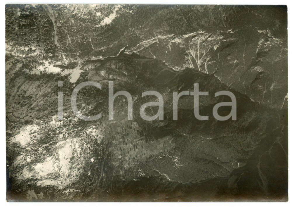 1916 WW1 FRONTE DEL CARSO - Veduta  - Fotografia aerea 17x12 cm Fotografia originale d'epoca.CONDIZIONI: GFORMATO: 17x12 cm    originale e autentica 1