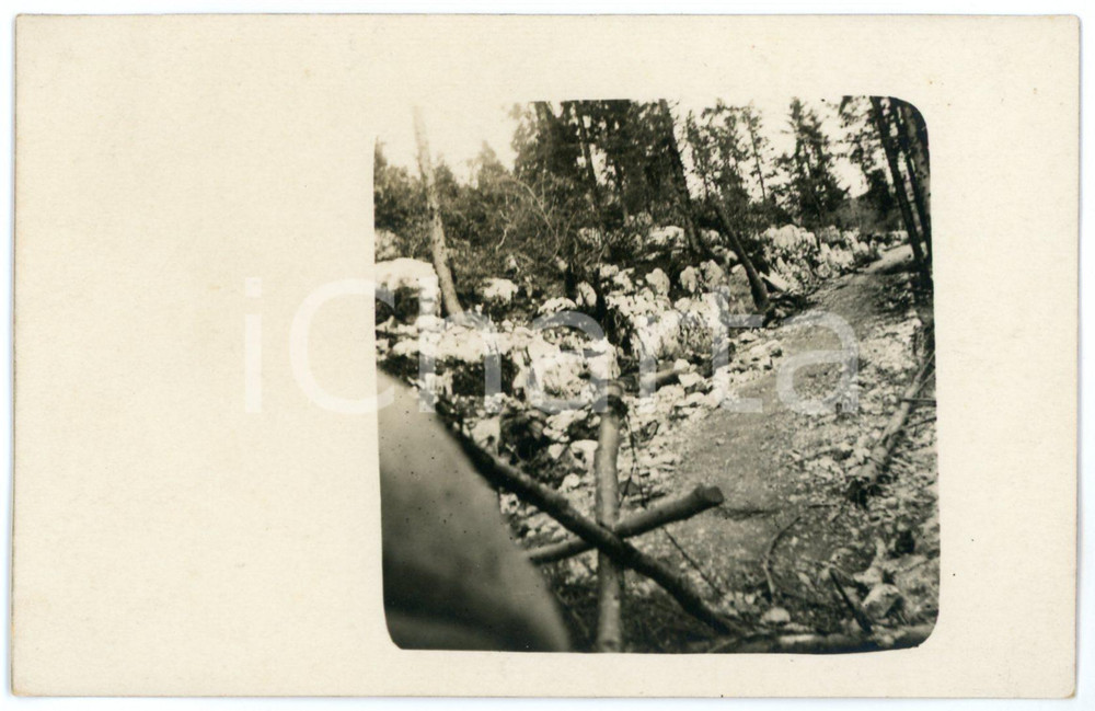 1915 ca WW1 - ARSIERO (VI) Trincerone austriaco - Foto 13x8 cm Fotografia d'epoca in formato cartolina postale. CONDIZIONI: GOODFORMATO: 13x8 cm    originale e autentica 1