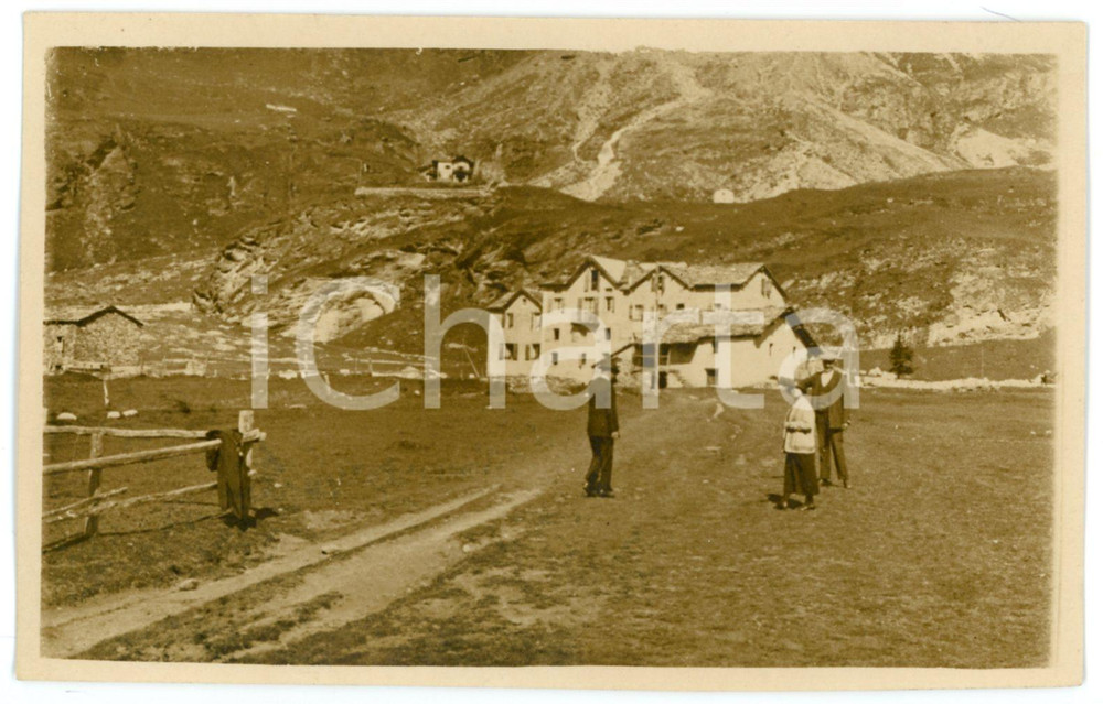 1915 ca ALPI ITALIANE (?) Escursionisti in gita - Cartolina FP NV Fotografia d'epoca in formato cartolina postale. CONDIZIONI: GOODFORMATO: FP    originale e autentica 1