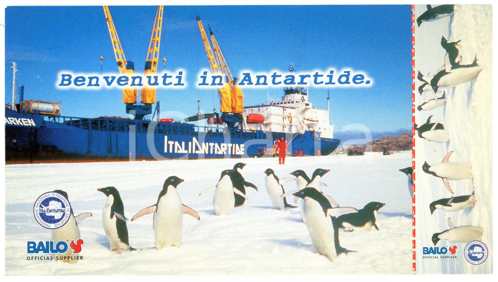 1998-99 ITALIA PNRA XIV Spedizione ITALICA in ANTARTIDE - Cartolina con timbro Cartolina postale originale, con firma autografa di un membro della spedizione italiana.Non viaggiata.CONDIZIONI: GFORMATO: 18x10 cm    originale e autentica 1