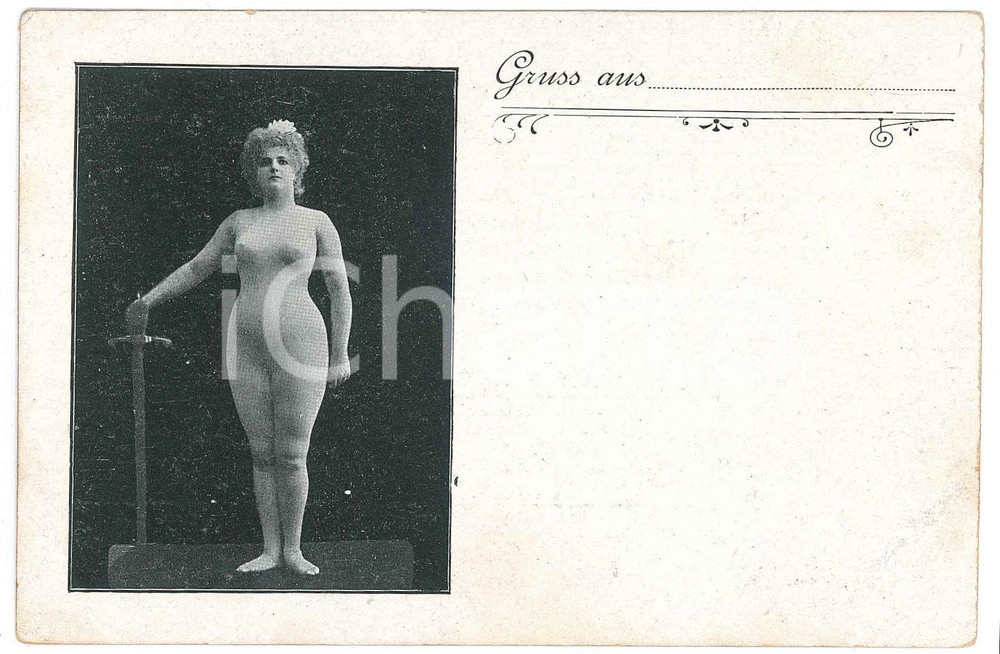 1900 ca VINTAGE EROTIC Clara WARD Prinzess CHIMAY Bodystocking nude (4) Postcard  Cartolina postale d'epoca, che ritrae Clara Ward, principessa di Caraman-Chimay.Non viaggiata.CONDIZIONI: FAIR (lievi smussature agli angoli)FORMATO: 14x9 cm    originale e autentica 1