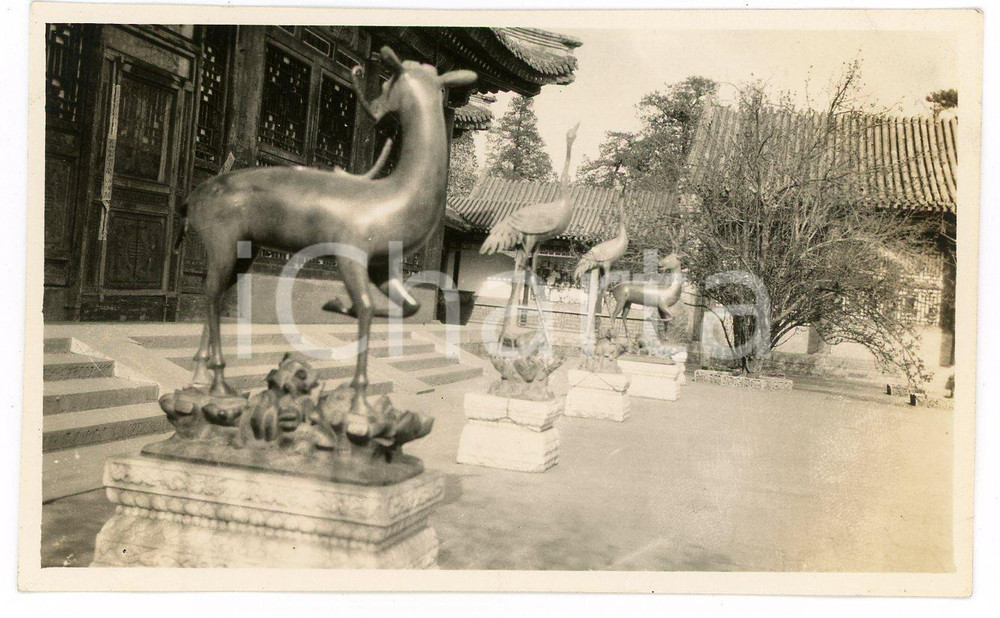 1935 ca. CINA - PALAZZO D'ESTATE - Entrata Padiglione Gioiosa Longevità - Foto Fotografia d'epoca. FAIR/discreto Lievi smussature angolari e piegature Formato: 11x7 originale e autentica 1