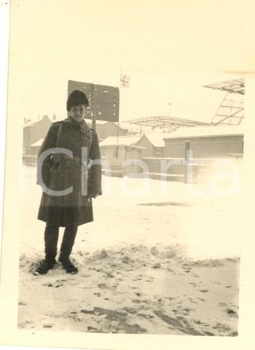 1935 ca CINA TIENTSIN Caserma "Carlotto" Leoni di SAN MARCO - Neve (5) *Foto 6x9 Fotografia d'epoca.CONDIZIONI: F (difetto di stampa)FORMATO: 6x9 cm    originale e autentica 1