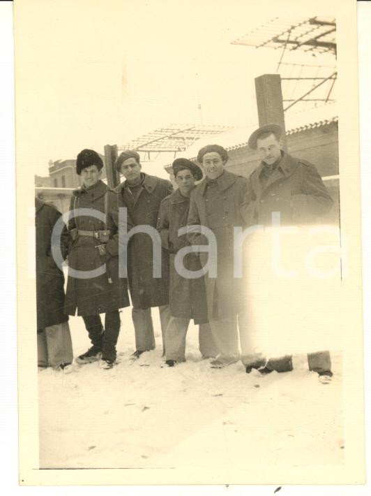 1935 ca CINA TIENTSIN Caserma "Carlotto" Leoni di SAN MARCO - Neve (4) *Foto 6x9 Fotografia d'epoca.CONDIZIONI: F (difetto di stampa)FORMATO: 6x9 cm    originale e autentica 1