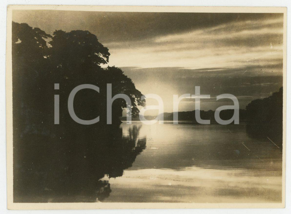 1935 ca CEYLON (SRI LANKA) - Paesaggio fluviale - Foto VINTAGE 10x7 cm Fotografia d'epoca.CONDIZIONI: G FORMATO: 10x7 cm    originale e autentica 1