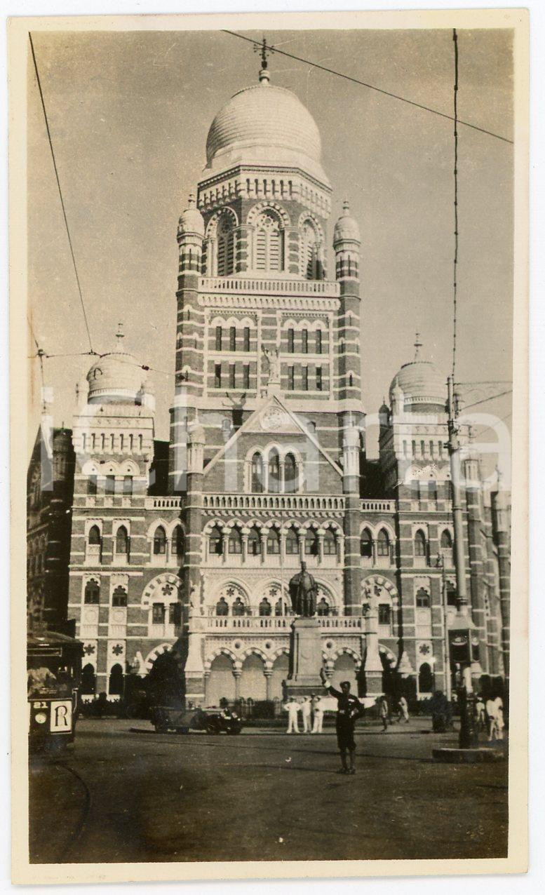 1935 ca MUMBAI - INDIA Municipal Corporation Building - Foto 6x10 cm Fotografia d'epoca. FAIR/discreto lievi segni di usura Formato: 6x10 cm originale e autentica 1