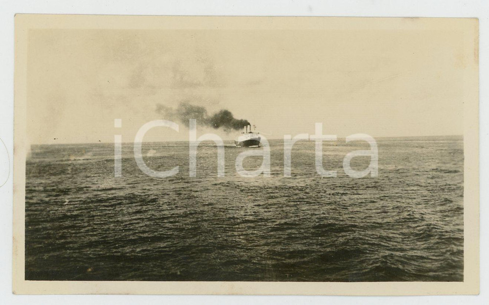 1935 ca EGITTO - Canale di Suez e nave all'orizzonte - Foto VINTAGE 11x7 cm Fotografia d'epoca.CONDIZIONI: G FORMATO: 11x7 cm    originale e autentica 1