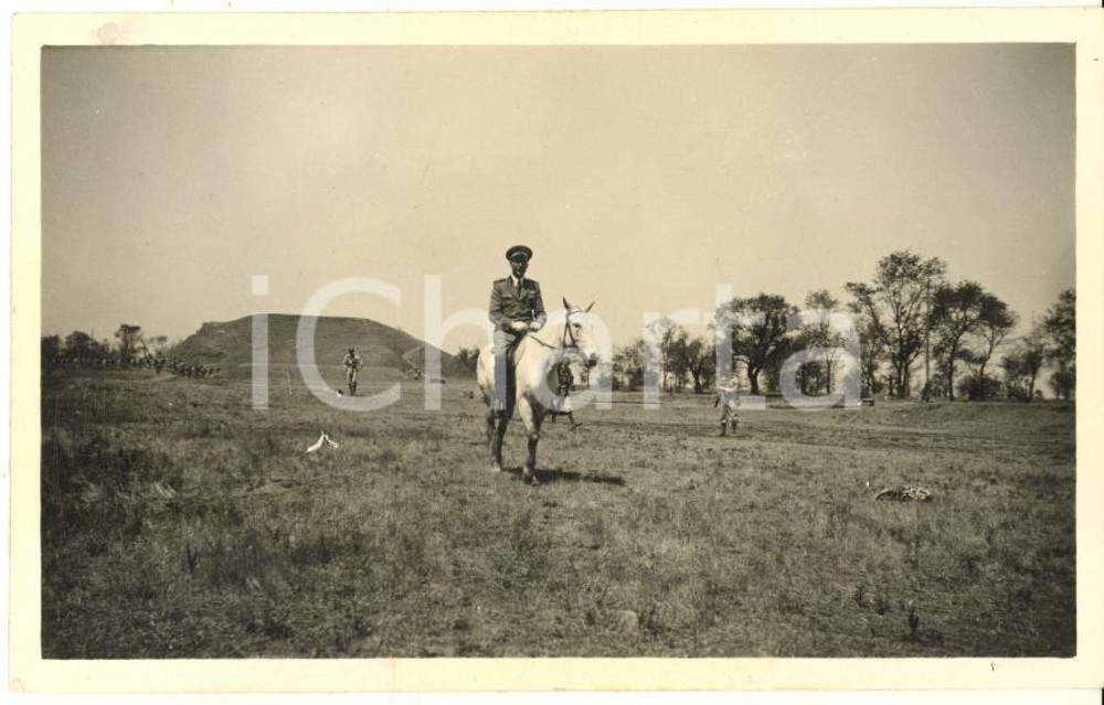 1935 ca CINA TIENTSIN Leoni di SAN MARCO - Campo di tiro - Comandante *Foto 11x6 Fotografia d'epoca.CONDIZIONI: GFORMATO: 11x6 cm    originale e autentica 1