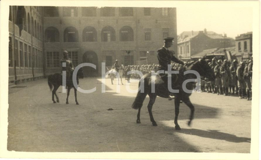 1934 CINA TIENTSIN Caserma "Carlotto" Leoni di SAN MARCO- Partenza esercitazioni Fotografia d'epoca.CONDIZIONI: GFORMATO: 11x7 cm    originale e autentica 1