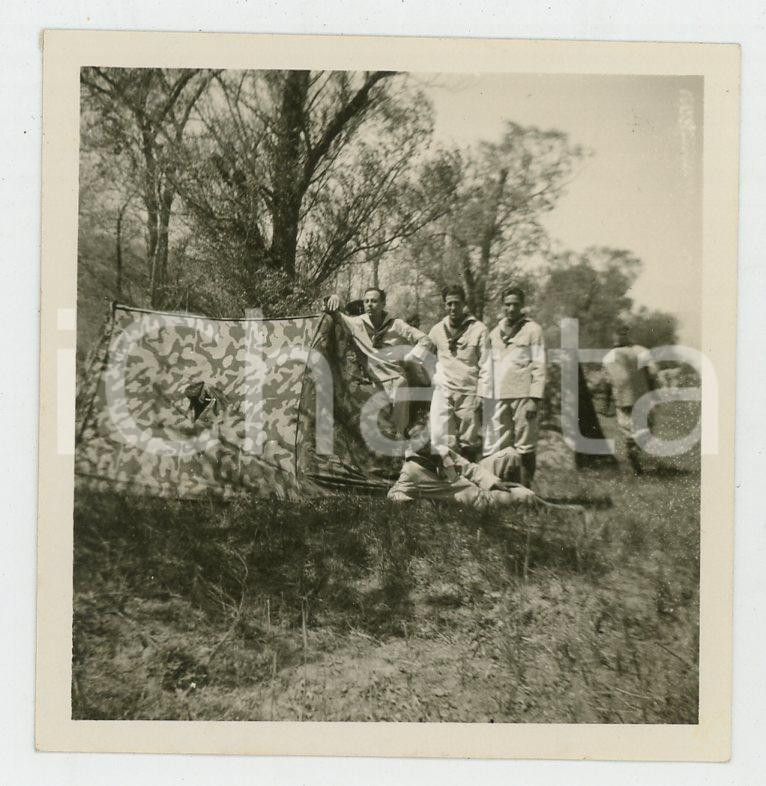 1935 ca CINA TIENTSIN Leoni di SAN MARCO - Accampamento (3) *Foto Fotografia d'epoca.  Lievi smussature angolari Formato: 6x6 originale e autentica 1