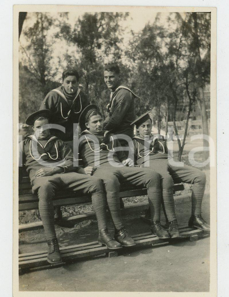 1935 ca CINA TIENTSIN Leoni di SAN MARCO - Libera uscita (1) *Foto Fotografia d'epoca.  Lievi smussature angolari Formato: 9x6 originale e autentica 1