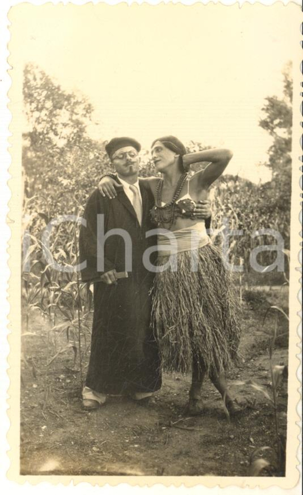 1935 ca CINA TIENTSIN Leoni di SAN MARCO - Festa in costume (1) Foto 7x11 cm Fotografia d'epoca.CONDIZIONI: G FORMATO: 7x11 cm    originale e autentica 1